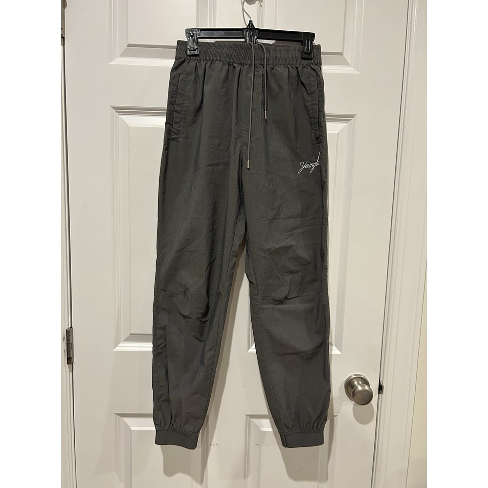 YoungLA 225 Airwave Jogger Pants Gray Men's Small Athletic Gym Track EUC